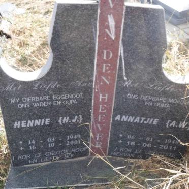 HEEVER H.J., van den 1949-2001 &amp; A.W. 1948-2011