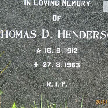 HENDERSON Thomas D. 1912-1963