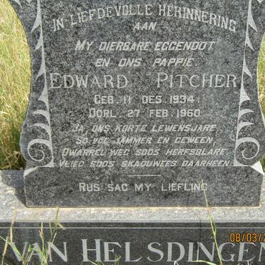 HELSDINGEN Edward Pitcher, van 1934-1960