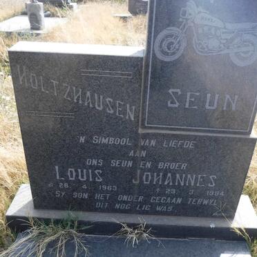 HOLTZHAUSEN Louis Johannes 1963-1984