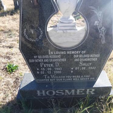 HOSMER Peter D. 1943-2000 &amp; Sally 1942-