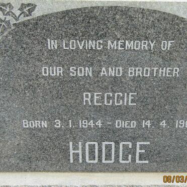 HODGE Reggie 1944-1960