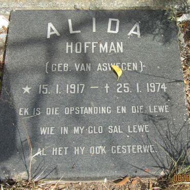 HOFFMAN Alida nee VAN ASWEGEN 1917-1974