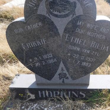 HOPKINS Frikkie 1933-1984 &amp; Ethel Hilda VAN ZYL 1937-1982