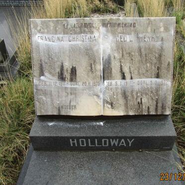 HOLLOWAY Cecil Henry 1911-1972 &amp; Francina Christina 1911-1973