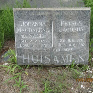 HUISAMEN Petrus Jacobus 1928-1993 &amp; Johanna Magdalena NAGEL 1935-1978