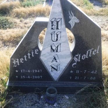 HUMAN Stoffel 1942-1988 &amp; Hettie 1947-2007