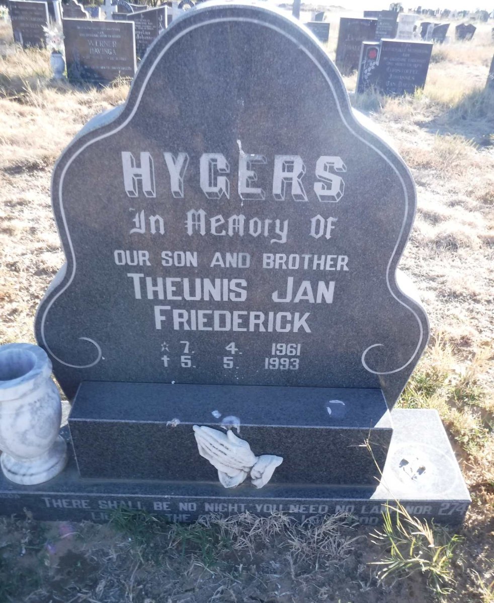 HYGERS Theunis Jan Friederick 1961-1993