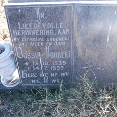 JOUBERT Vossie 1935-1993