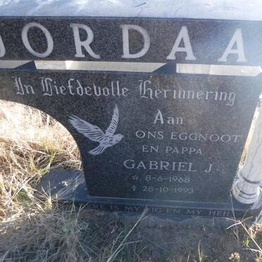 JORDAAN Gabriel J. 1968-1993
