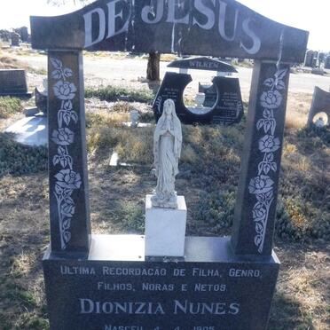 JESUS Dionizia Nunes, de 1905-1989
