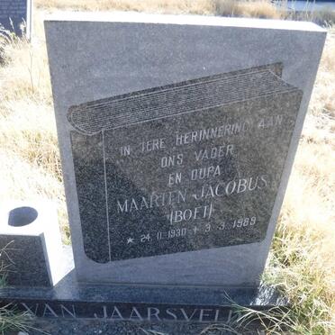 JAARSVELD Maarten Jacobus, van 1930-1989