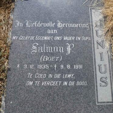 JUNIUS Salmon P. 1935-1991