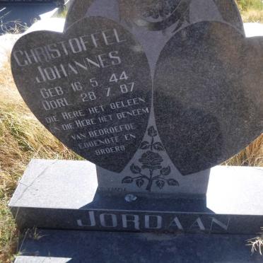 JORDAAN Christoffel Johannes 1944-1987