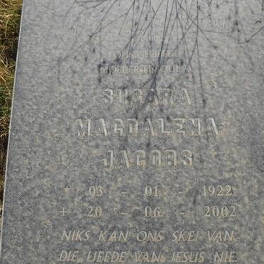 JACOBS Susara Magdalena 1922-2002