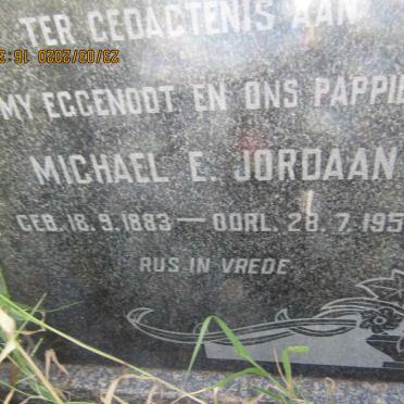 JORDAAN Michael E. 1883-1959