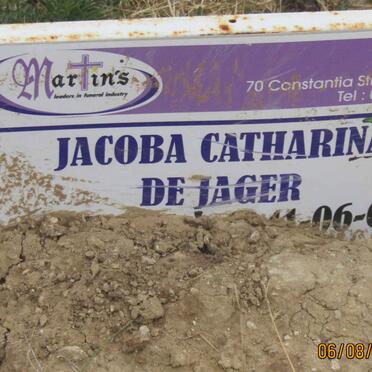 JAGER Jacoba Catharina, de