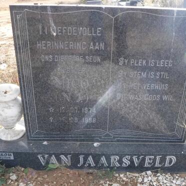 JAARSVELD N.J., van 1974-1998