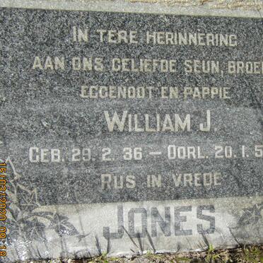 JONES William J. 1936-1958