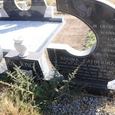 JONGE Regina Catherina, de 1913-1984