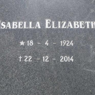 JONGH Isabella Elizabeth, de 1924-2014