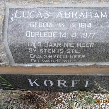 KORFF Lucas Abraham 1914-1977