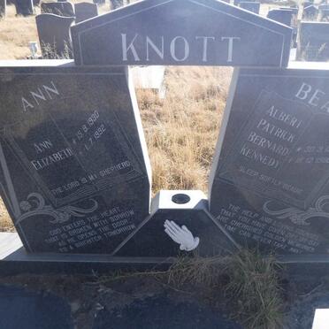 KNOTT Albert Patrick Bernard Kennedy 1931-1980 &amp; Ann Elizabeth 1930-1992