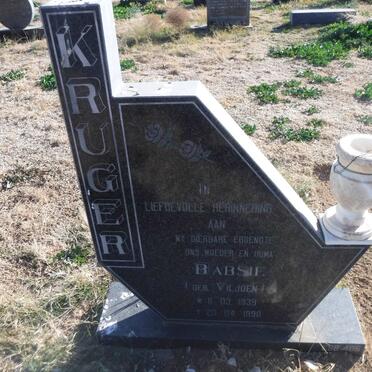 KRUGER Babsie nee VILJOEN 1939-1998