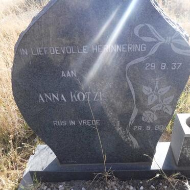 KOTZE Anna 1937-1980