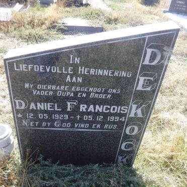 KOCK Daniel Francois, de 1929-1994