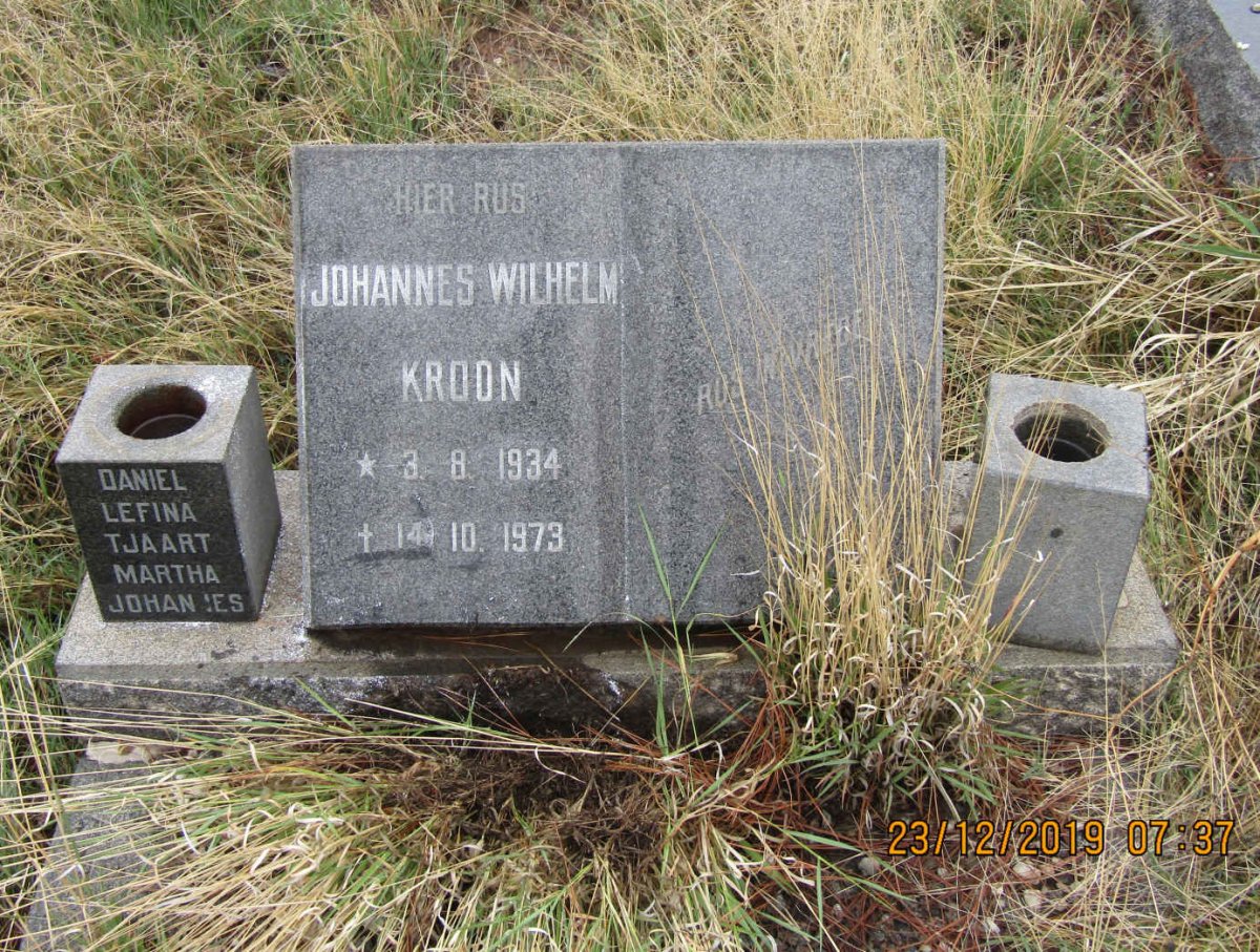 KROON Johannes Wilhelm 1934-1973