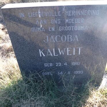 KALWEIT Jacoba 1910-1993