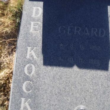 KOCK Gerard, de 1952-1988