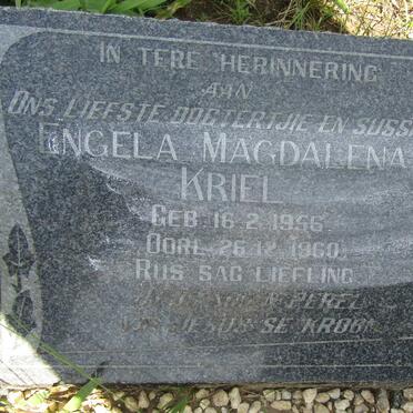 KRIEL Engela Magdalena 1956-1960
