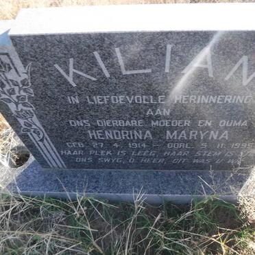 KILIAN Hendrina Maryna 1914-1995