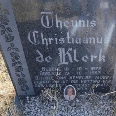 KLERK Theunis Christiaanus, de 1972-1993