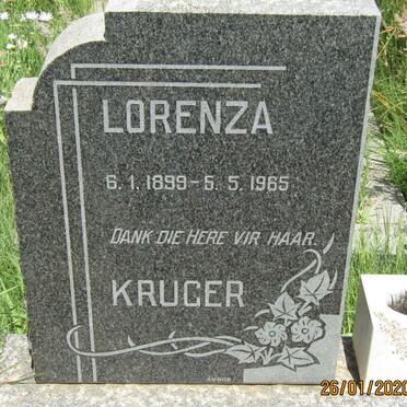 KRUGER Lorenza 1899-1965