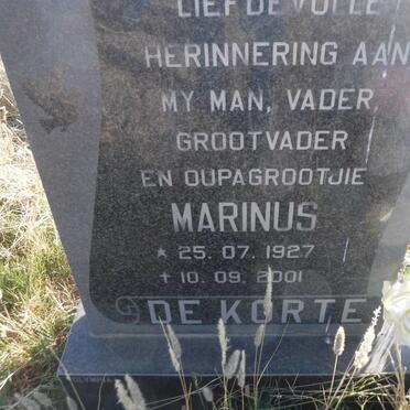 KORTE Marinus, de 1927-2001