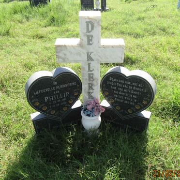 KLERK Phillip, de 1961-2004