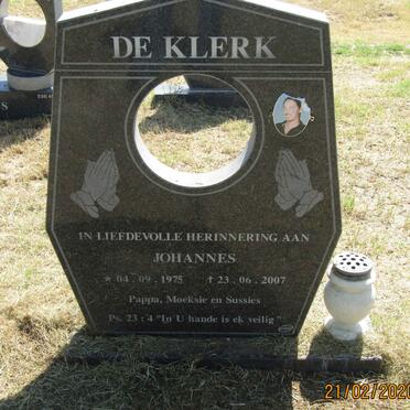 KLERK Johannes, de 1975-2007