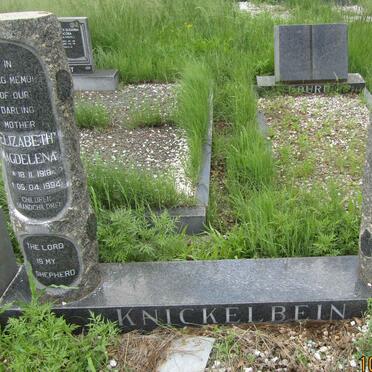 KNICKELBEIN Hugo Herman 1909-1977 &amp; Elizabeth Magdelena 1918-1994