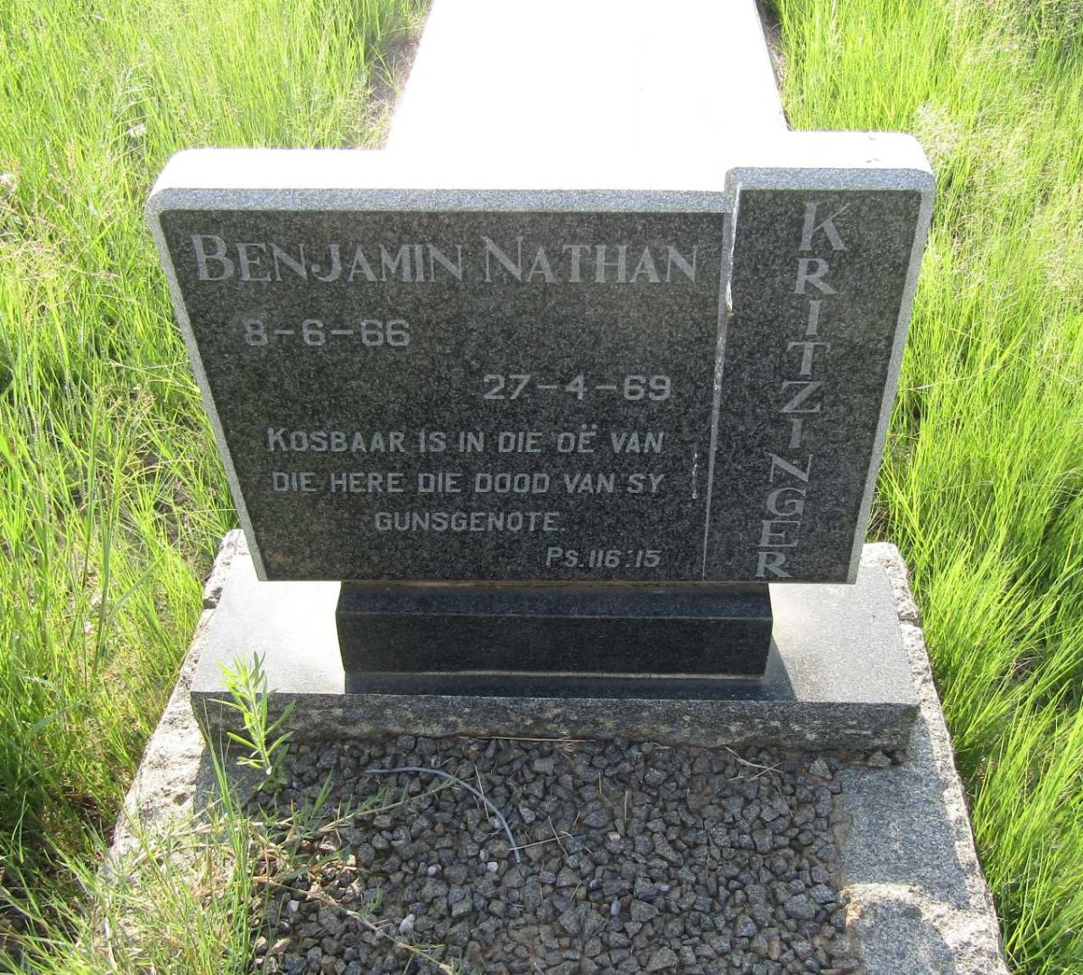 KRITZINGER Benjamin Nathan 1966-1969