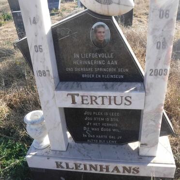 KLEINHANS Tertius 1987-2003