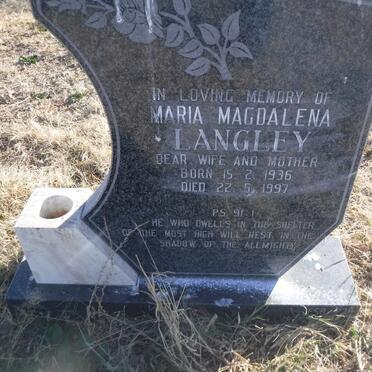 LANGLEY Maria Magdalena 1936-1997
