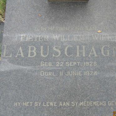 LABUSCHAGNE Pieter Willem 1926-1974