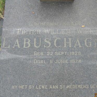 LABUSCHAGNE Pieter Willem 1926-1974