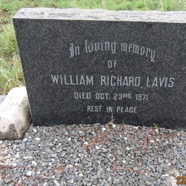 LAVIS William Richard -1971