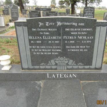 LATEGAN Petrus Nicolaas 1906-1970 &amp; Helena Elizabeth 1909-1987
