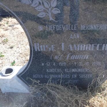 LAMBRECHT Rose nee FOURIE 1919-1998