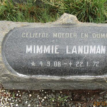LANDMAN Mimmie 1908-1972